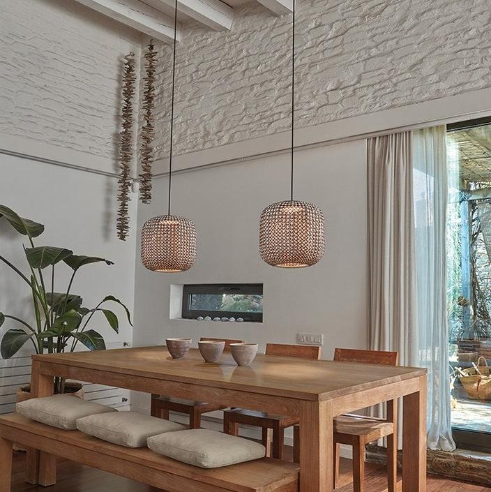 Nans Pendant, 31, Beige, LED, 9.5W, Triac Dim, IP54
