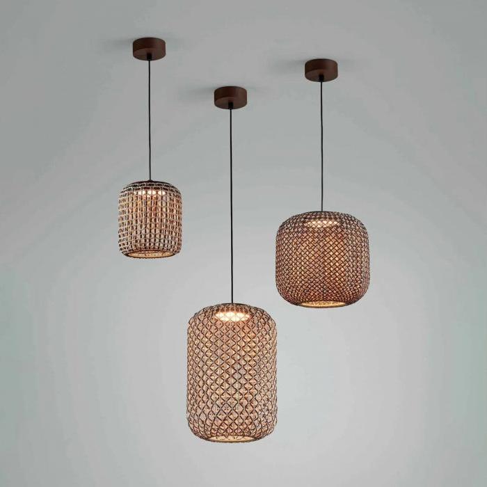 Nans Pendant, 25, Brown, LED, 9.5W, Triac Dim, IP54