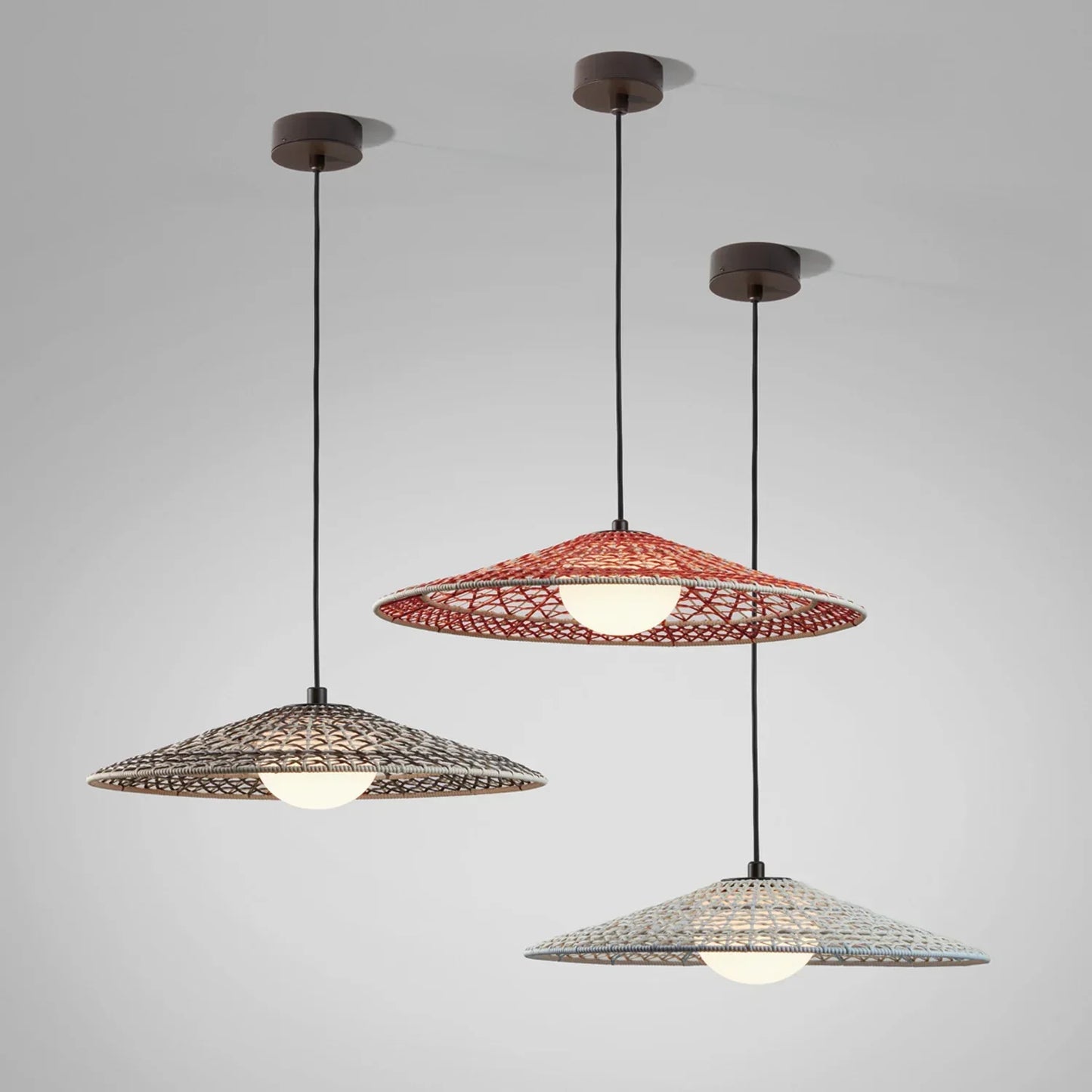 Nans Pendant, Cone, Brown, LED, 8W, Triac Dim, IP54