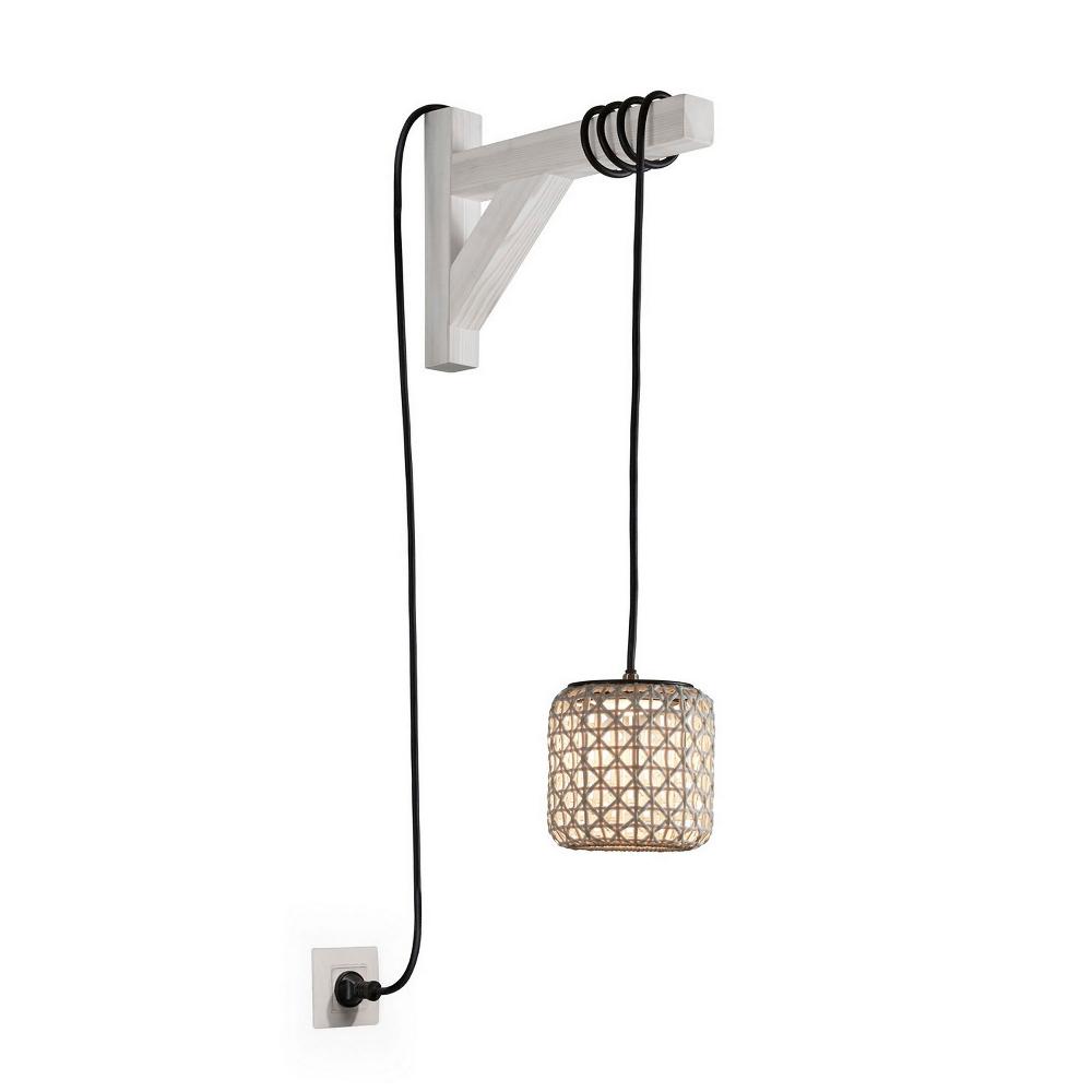 Nans Pendant, 16, Beige, LED, 8W, Plugs In, IP54