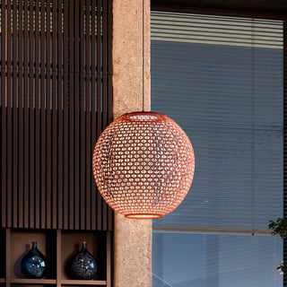 Nans Pendant, Sphere, 80 cm, Brown, LED, 14W, Triac Dim, IP54