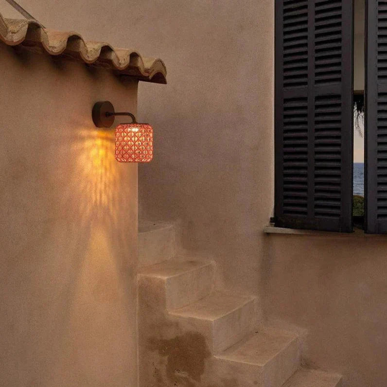 Nans Wall, Small, Red, LED, 8W, Triac Dim, IP54