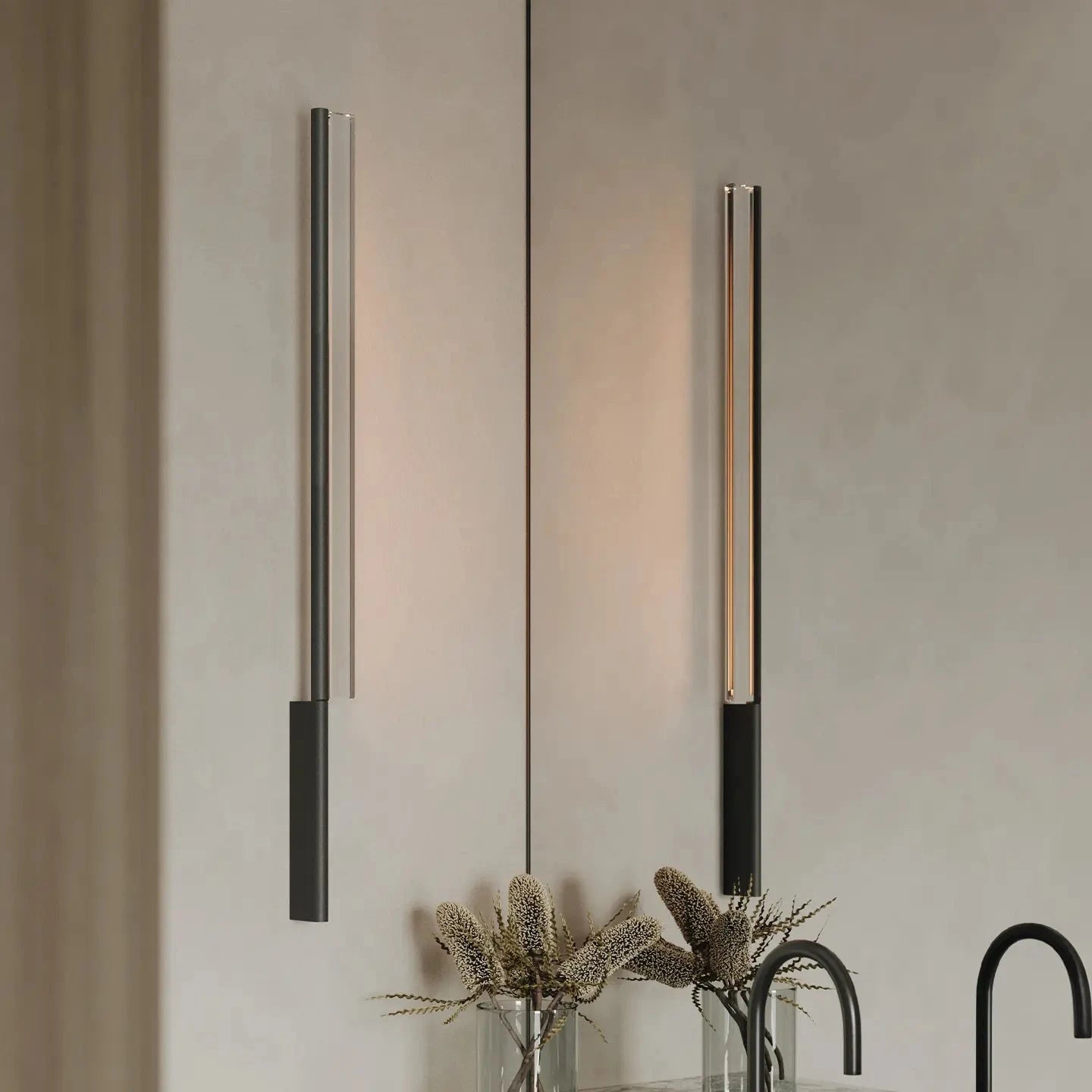 Napier Wall, Black and Crystal, Adjustable, LED, IP20