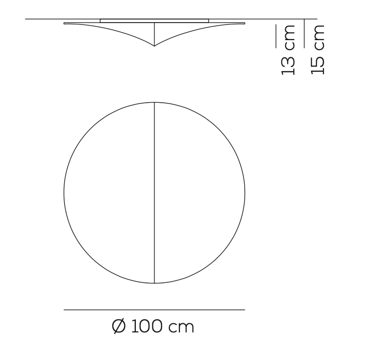 Nelly Round Ceiling or Wall, E27, IP20