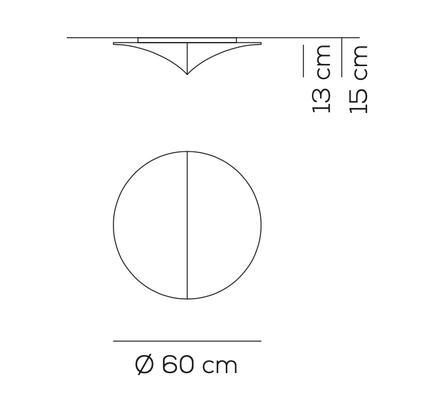 Nelly Round Ceiling or Wall, E27, IP20