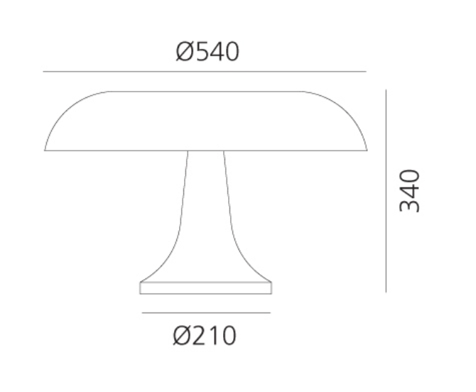 Nesso Table Lamp, Orange, E14, IP20