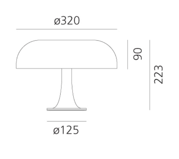 Nesso Table Lamp, Orange, E14, IP20