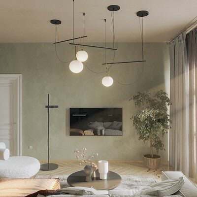 Nihm-Linear-Pendant-1-Arm-Grouped-In-Lounge