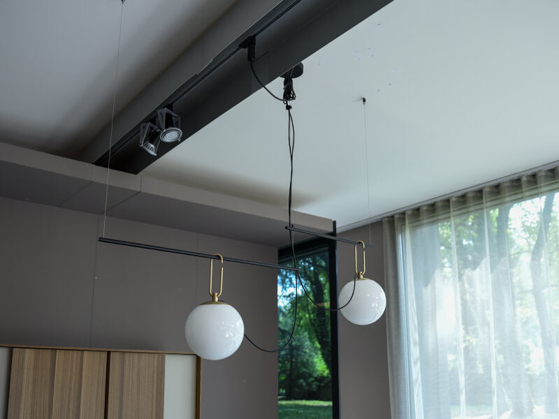 Nihm-Linear-Pendant-2-Arm-In-Situ-Unlit-Close-Up