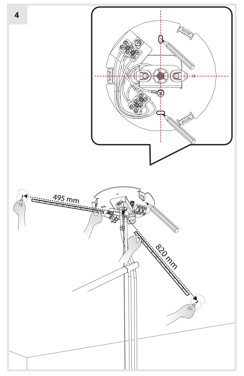 Nihm-Linear-Pendant-2-Arm-Installation-Dimensions-Info