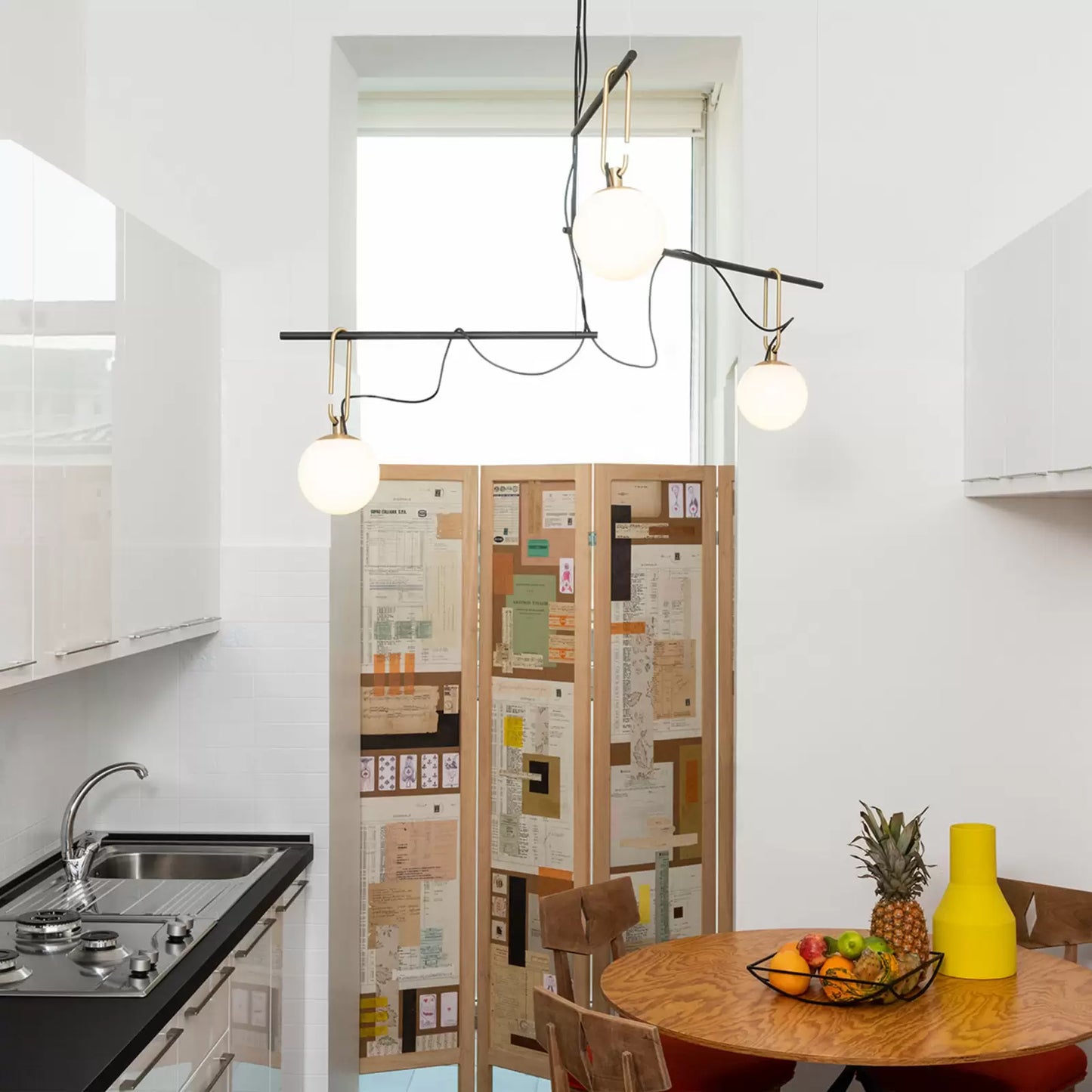 Nihm-Linear-Pendant-3-Arm-In-Situ-in-Kitchen