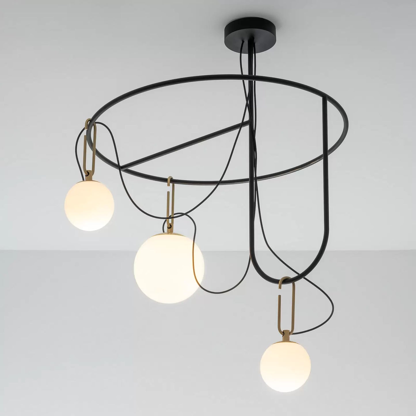 Nihm-Pendant-Round-3-Light-with-1-Small-and-1-Large-on-Top-Ring-with-Small-Bottom-Ring-Angled-View