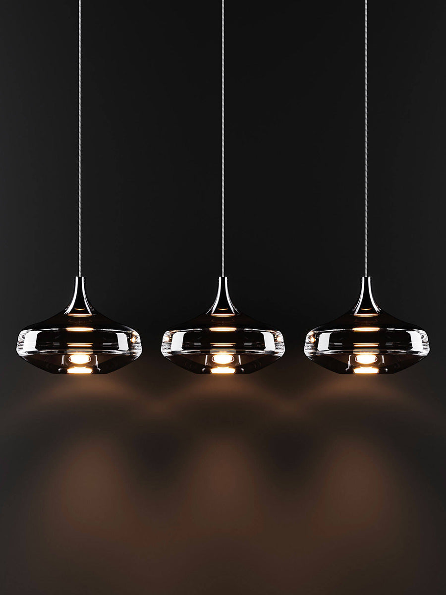 Nostalgia Pendant, Gold Glass, LED, Triac Dim, IP20