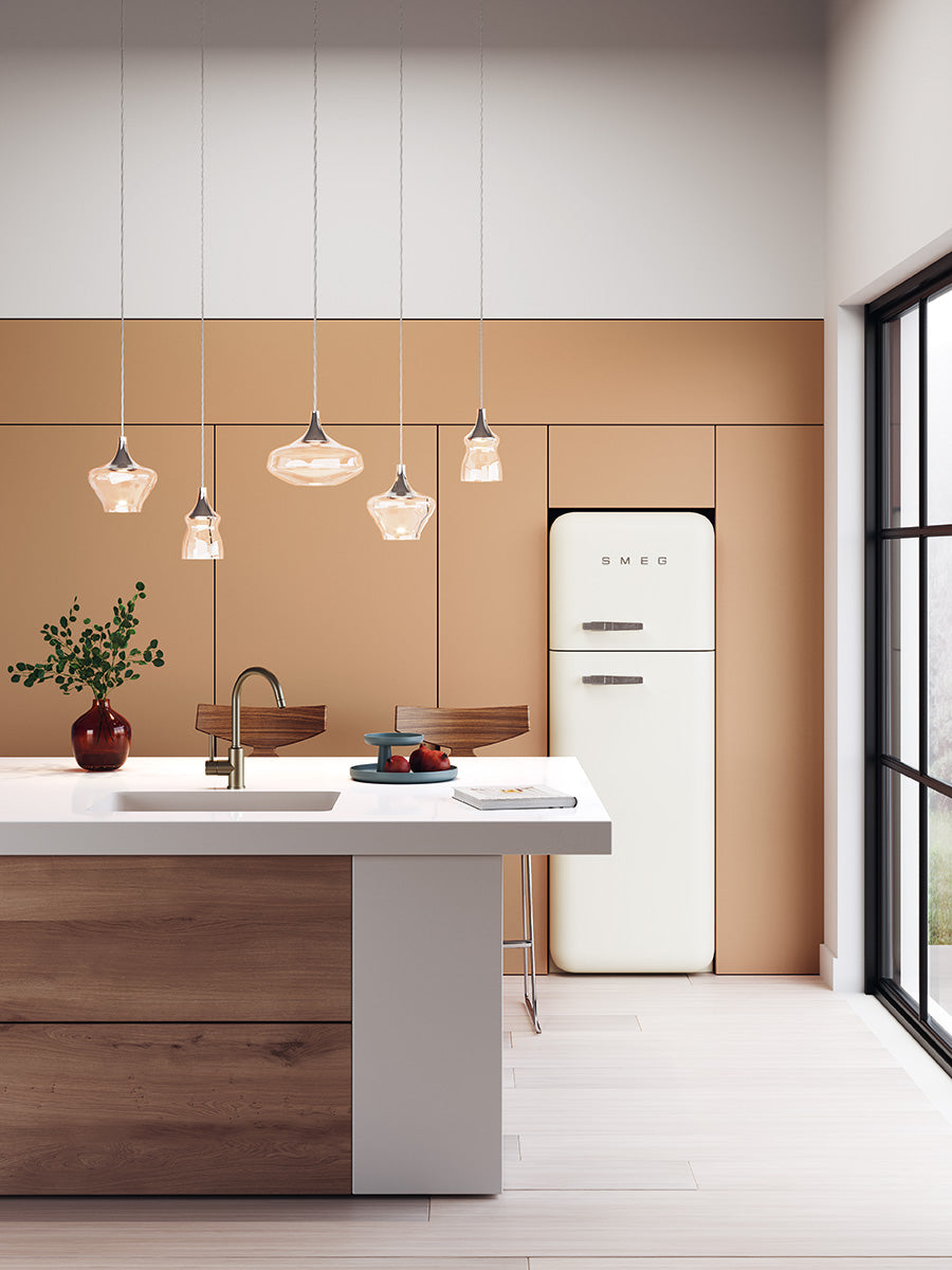 Nostalgia Pendant, Gold Glass, LED, Triac Dim, IP20