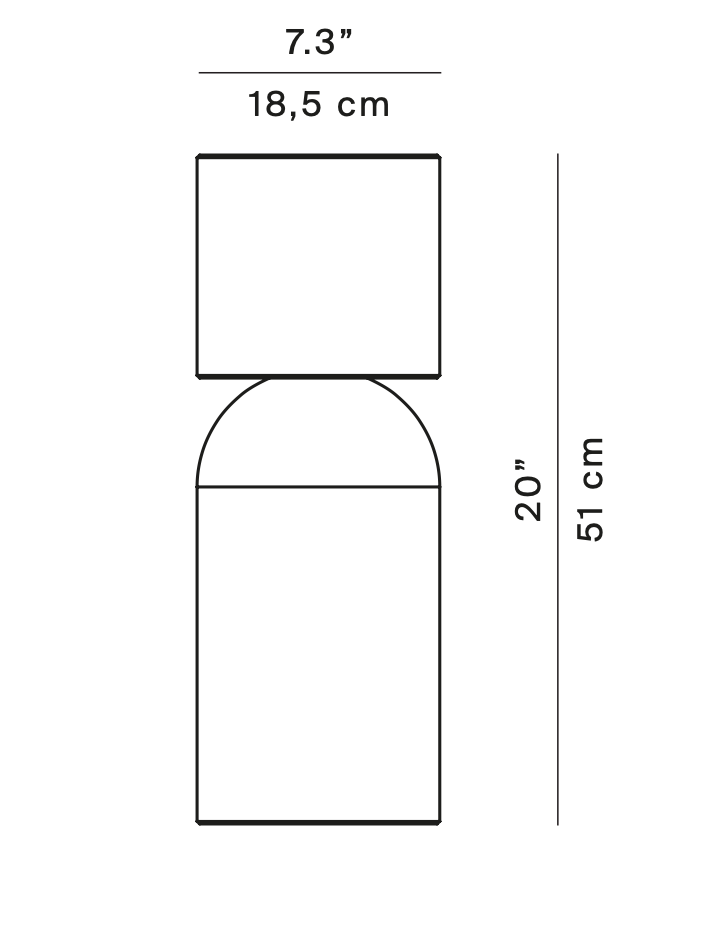 Nui Bollard, A, Concrete, LED, 14W, DALI Dim or On/Off, IP65