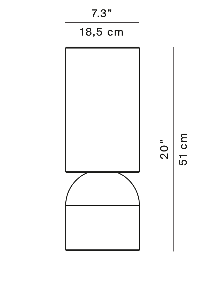 Nui Bollard, B, Concrete, LED, 14W, DALI Dim or On/Off, IP65