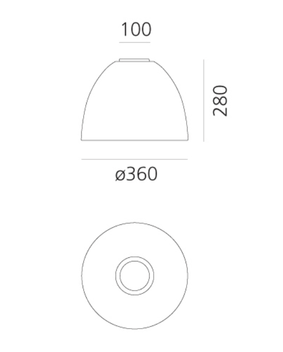 Nur Ceiling, Anthracite, E27, IP20