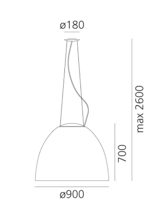 Nur Pendant, Anodised Aluminium, IP20