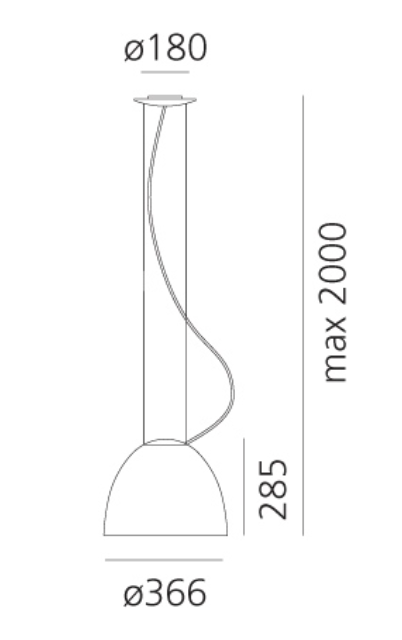 Nur Pendant, Anodised Aluminium, IP20