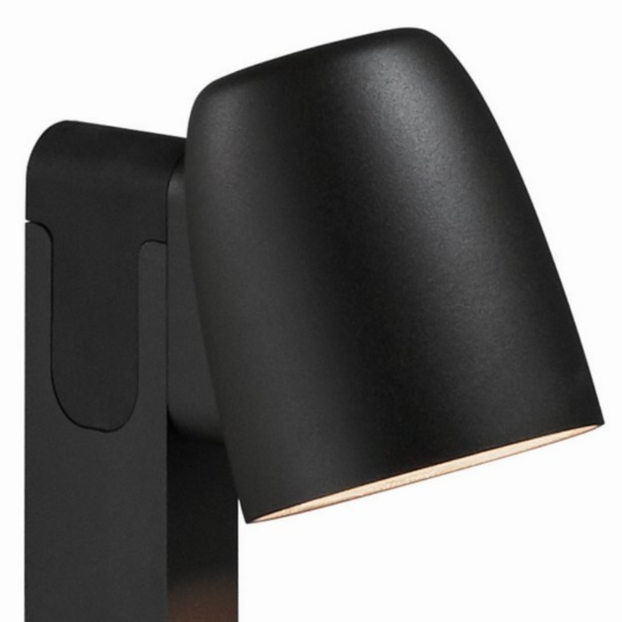 Nut Bollard, 60 cm, Black, LED, 6.3W, Triac Dim, IP65