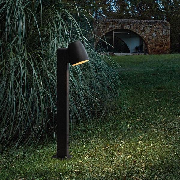 Nut Bollard, 90 cm, Black, LED, 6.3W, Triac Dim, IP65