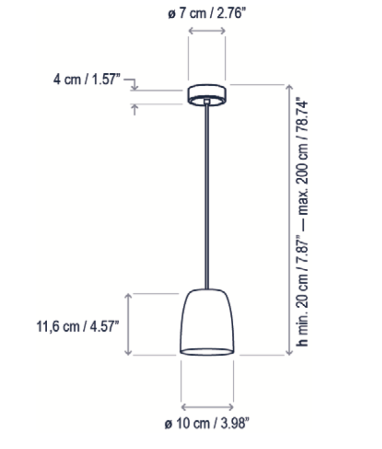 Nut Pendant, Terracotta, LED, 6.3W, Triac Dim, IP54