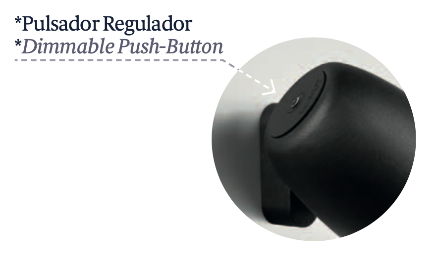 Nut Wall, Adjustable, Terracotta, LED, 6.3W, Thumbswitch Touch Dim, IP54