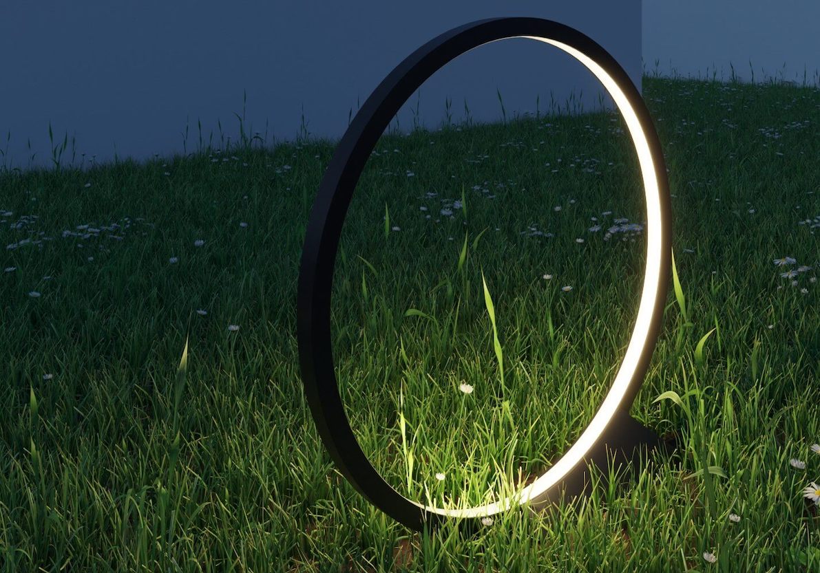OLight Floor Lamp Hardwired, 90 cm, Black, LED, On/Off, IP67