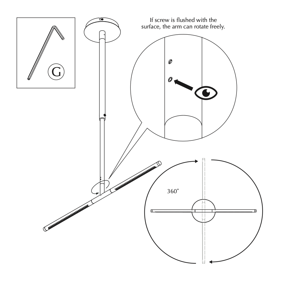 Omni Adjustable Linear Pendant, Brass, LED, Triac Dim