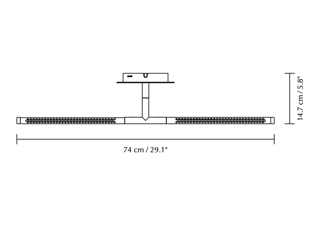 Omni Adjustable Linear Reading Wall Light, Brass, LED, Thumbswitch Dim