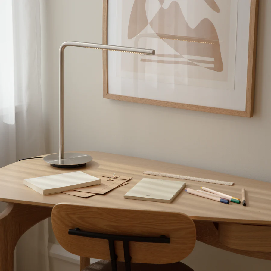 Omni Adjustable Reading Table Lamp, Steel, LED, Thumbswitch Dim