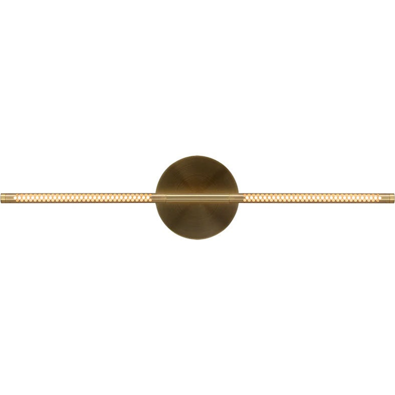 Omni Adjustable Linear Reading Wall Light, Brass, LED, Thumbswitch Dim