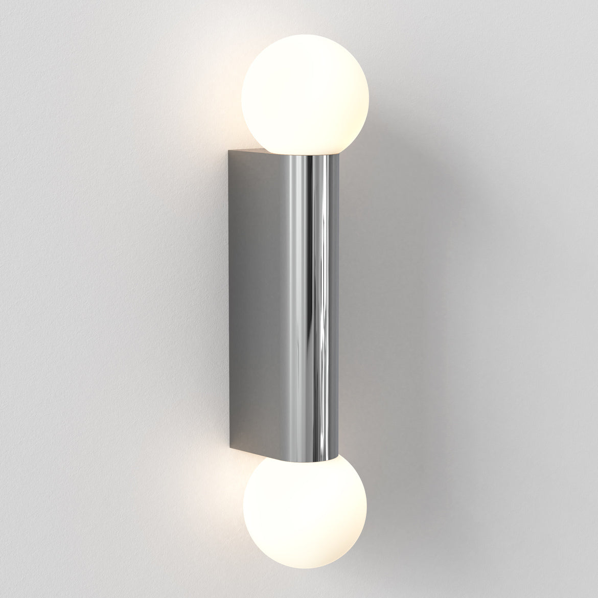 Ortona Wall Light, Double, Chrome, G9, IP44