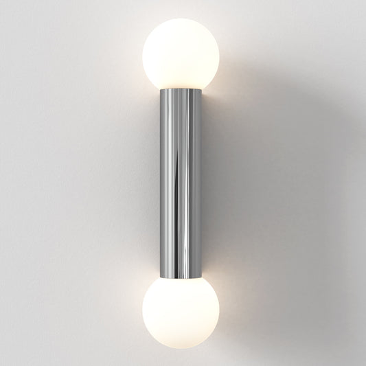 Ortona Wall Light, Double, Chrome, G9, IP44