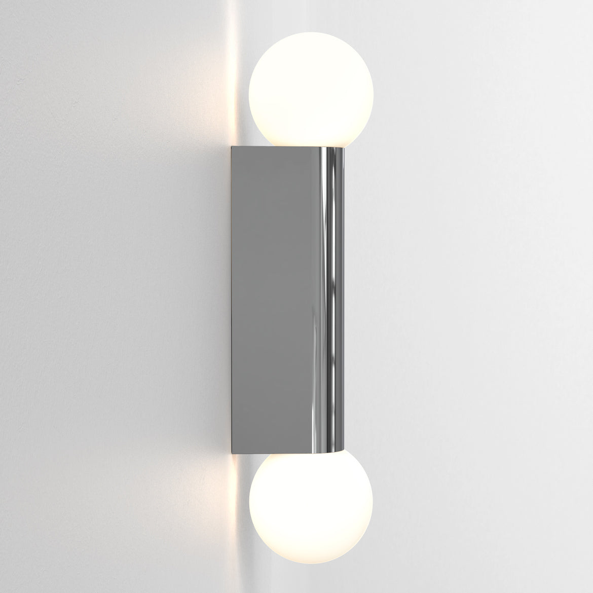 Ortona Wall Light, Double, Chrome, G9, IP44