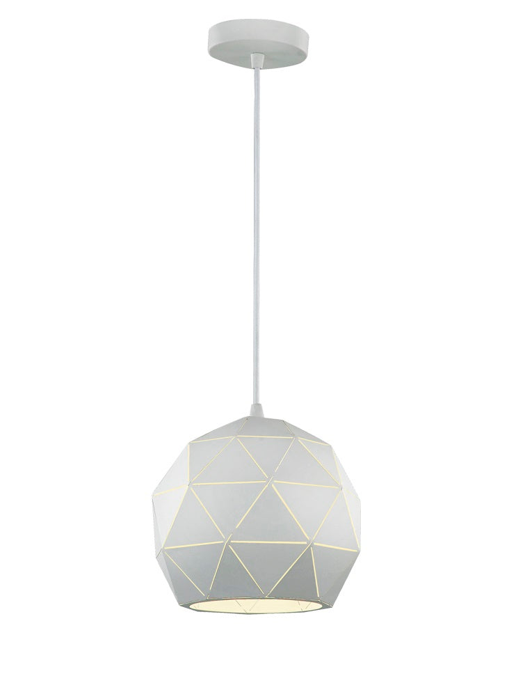 Tangent Pendant, Oval, White, E27, IP20