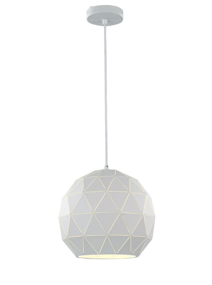 Tangent Pendant, Round, White, E27, IP20