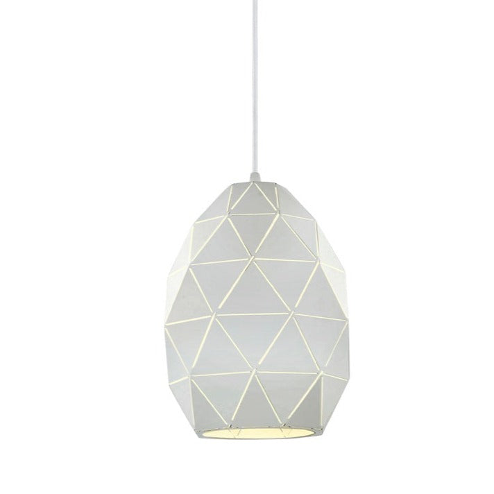 Tangent Pendant, Oval, White, E27, IP20