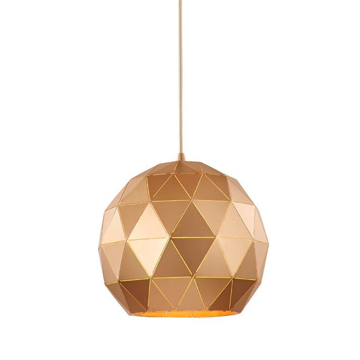 Tangent Pendant, Round, Rose Gold, E27, IP20