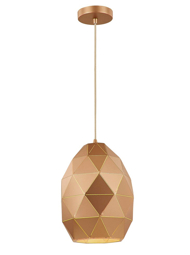 Tangent Pendant, Round, Rose Gold, E27, IP20