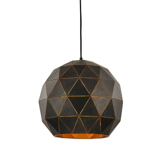 Tangent Pendant, Round, Black Gold, E27, IP20