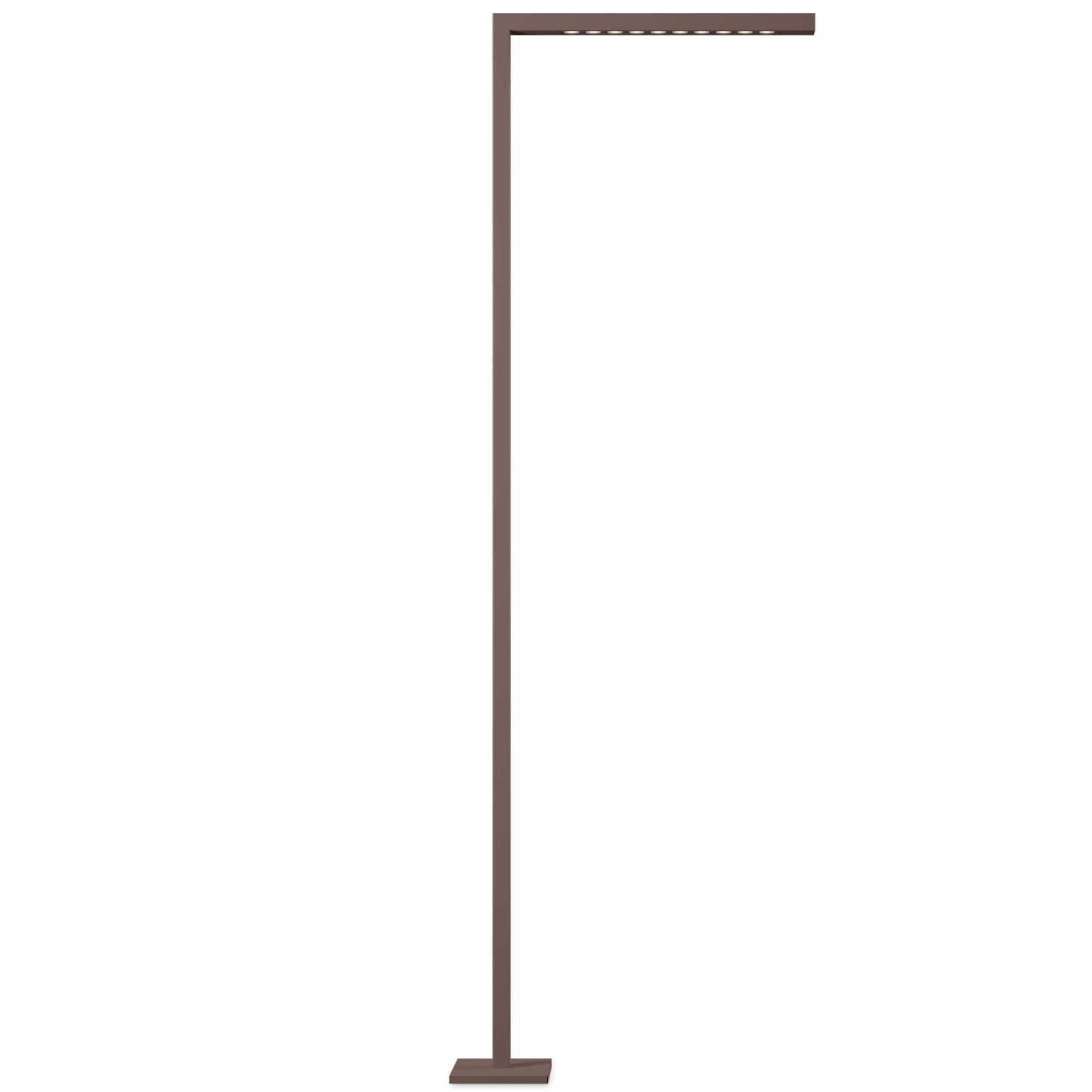 Palo Alto Floor, 1 Light, 280 cm, Brown, LED, 15W, On/Off, IP65