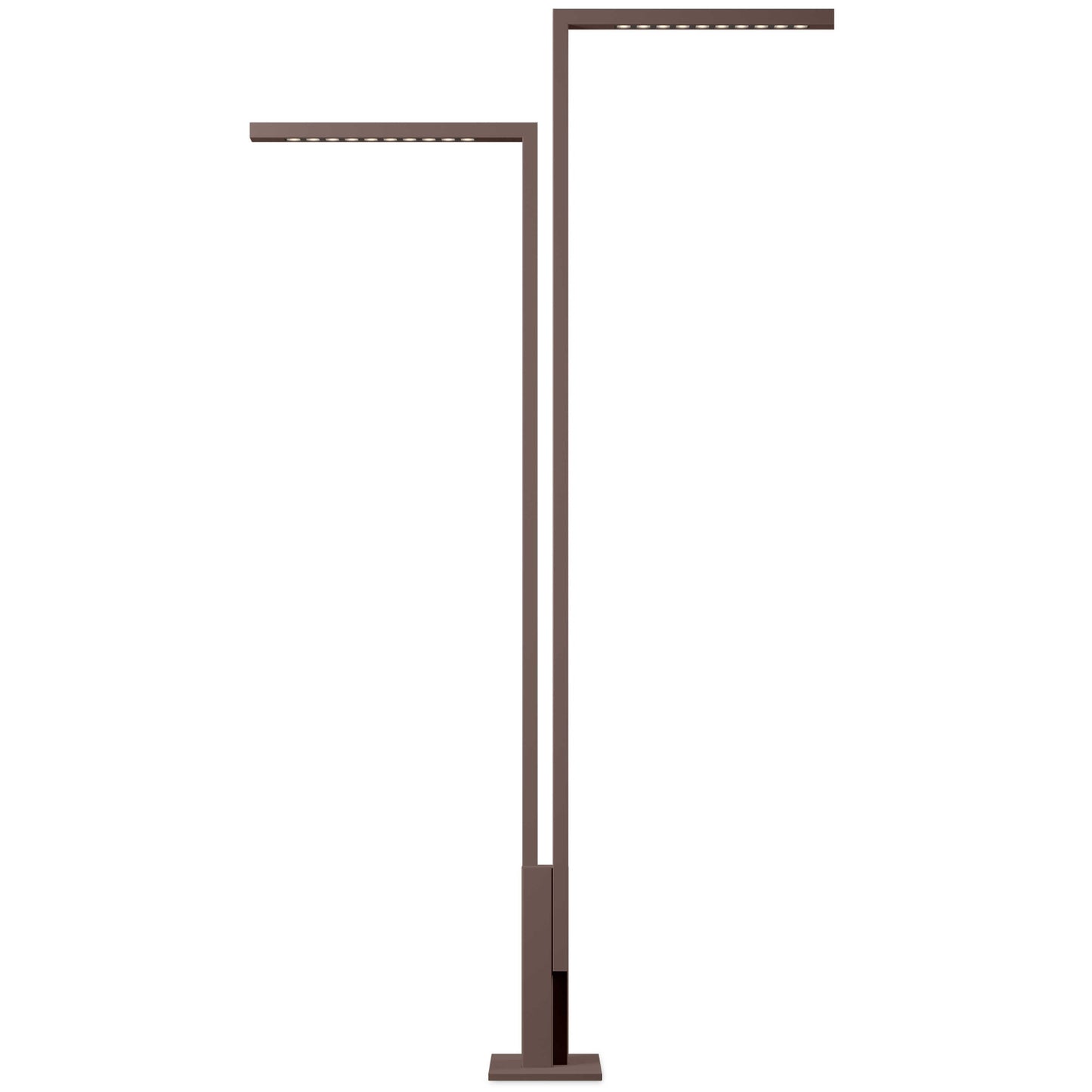 Palo Alto Floor, 2 Light, 310 cm, Brown, LED, 30W, On/Off, IP65