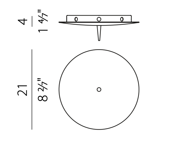 Z: Panzeri Canopy, Matte Brass, 9 Units, Radial [M91/94/9719]