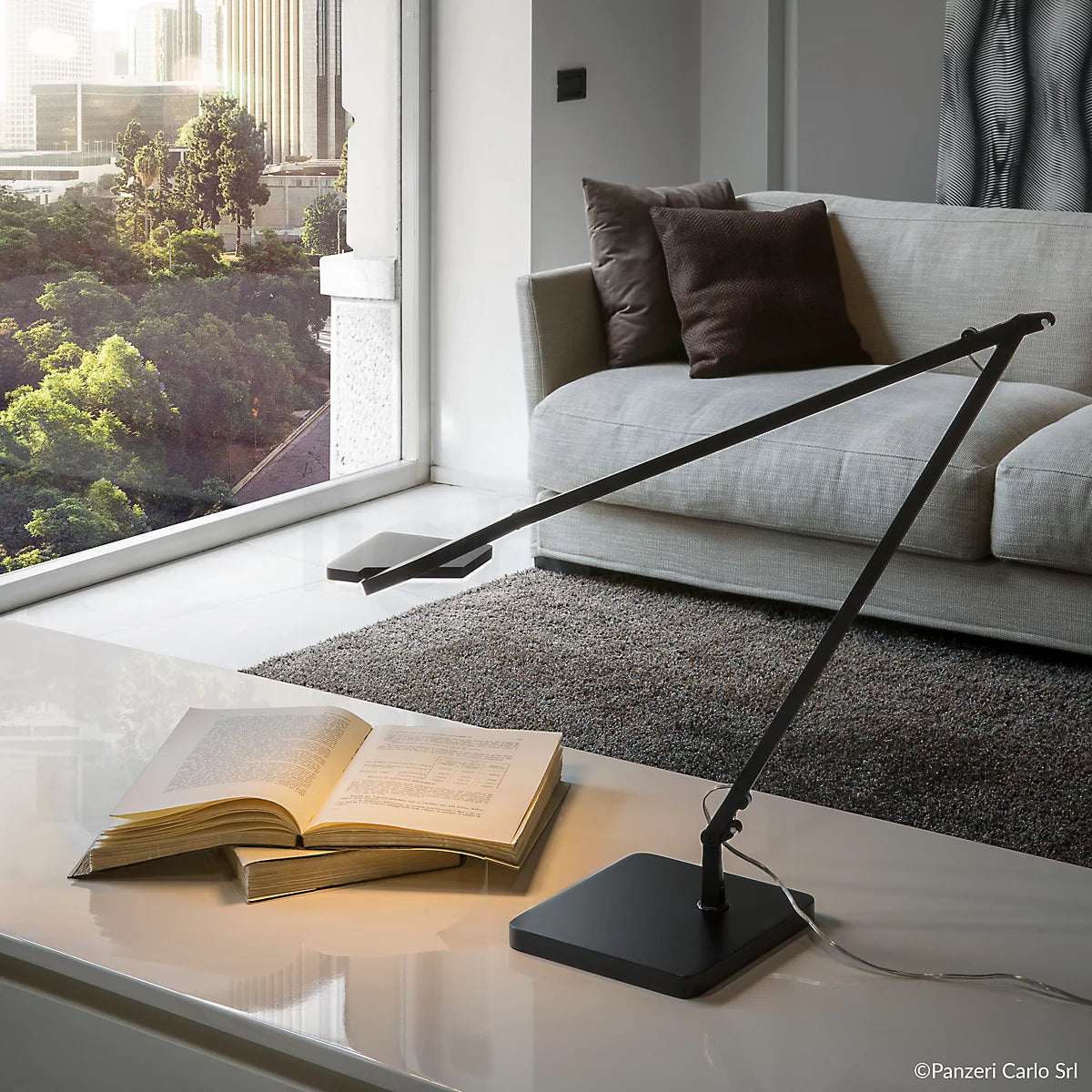 Jackie Reading Floor Lamp, LED, Step Dim, IP40