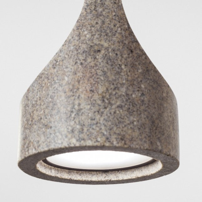 Parga Pendant, Short, 18 cm H, Granite, LED, 8W, Phase Cut Dim, IP20