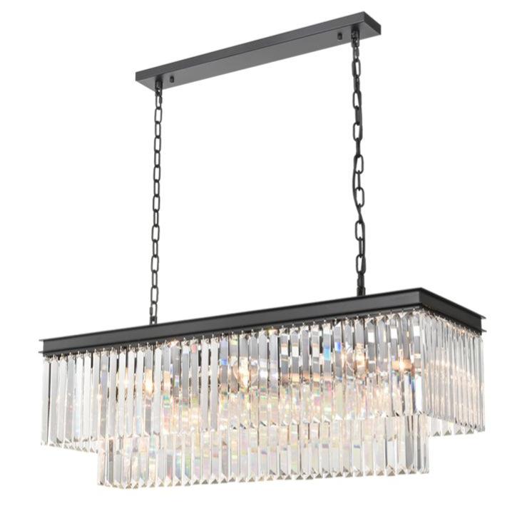 Perdita Pendant, Linear, Black, E14, IP20