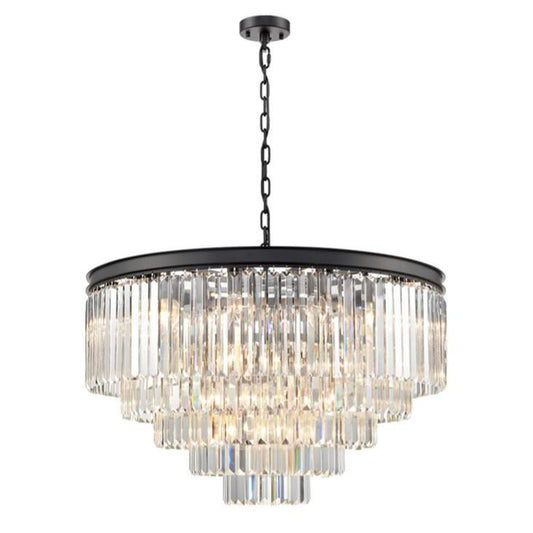 Perdita Pendant, Tiered, Black, E14, IP20