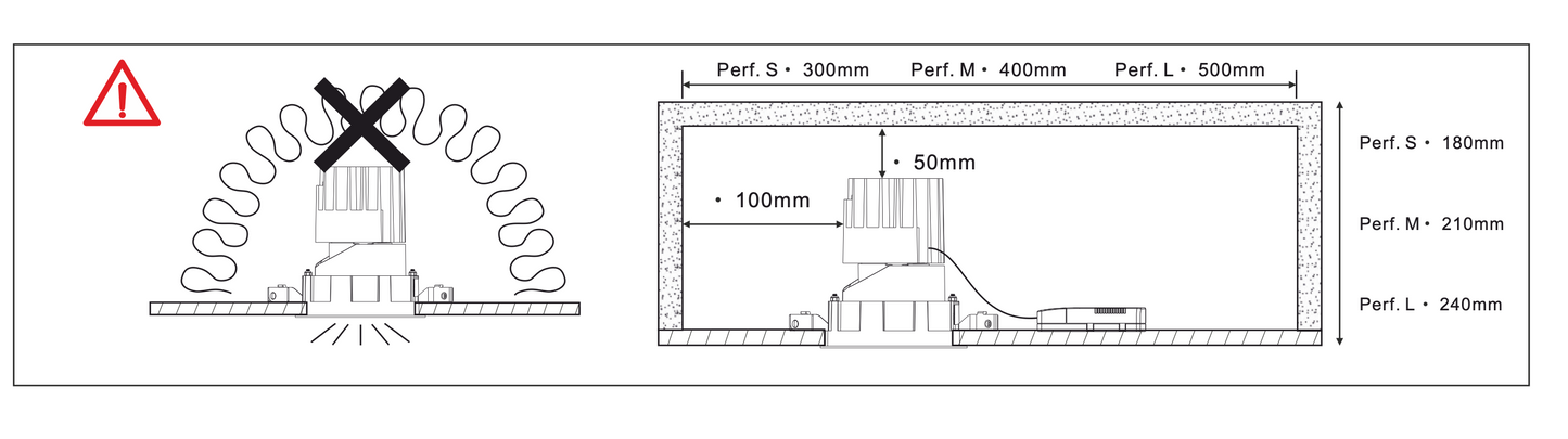 Performance Downlight, Small, Trimless, Round, Adjustable, Specular, VARIABLE LED, Dim, IP40
