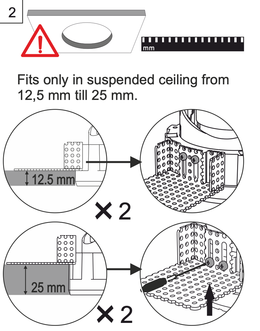 Performance Downlight, Wall-Washer, Small, 2G, Trimless, Round, Silver, LED, Dim, IP40